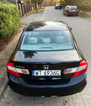 Honda Civic cena 46900 przebieg: 49835, rok produkcji 2016 z Warszawa małe 497